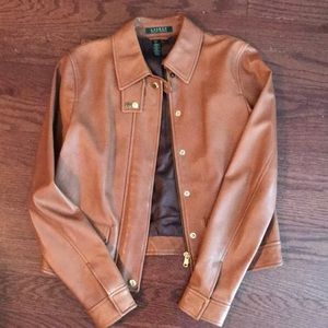 Ralph Lauren leather jacket, size small